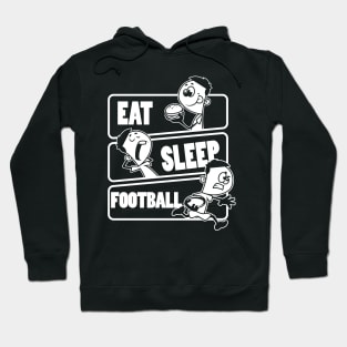 Eat Sleep Football - American Foot ballplayer Gift design Hoodie